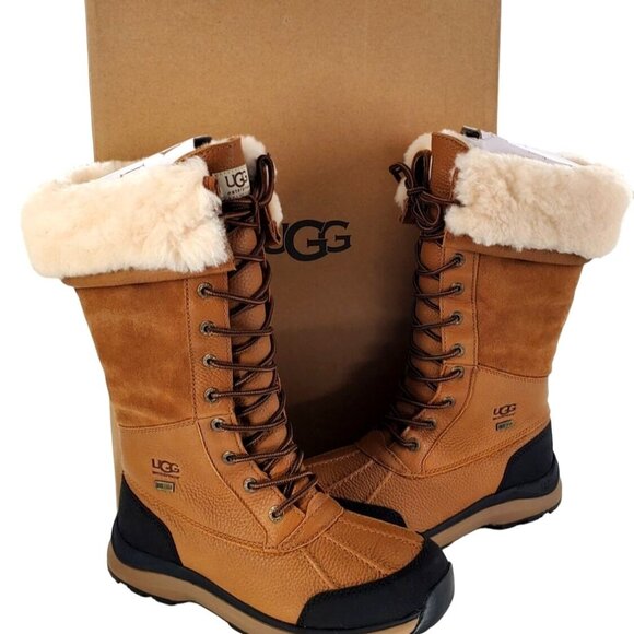 UGG 5 Adirondack Tall Boot III Fur Waterproof Sheepskin Leather Outdoor Shoes - Picture 6 of 16